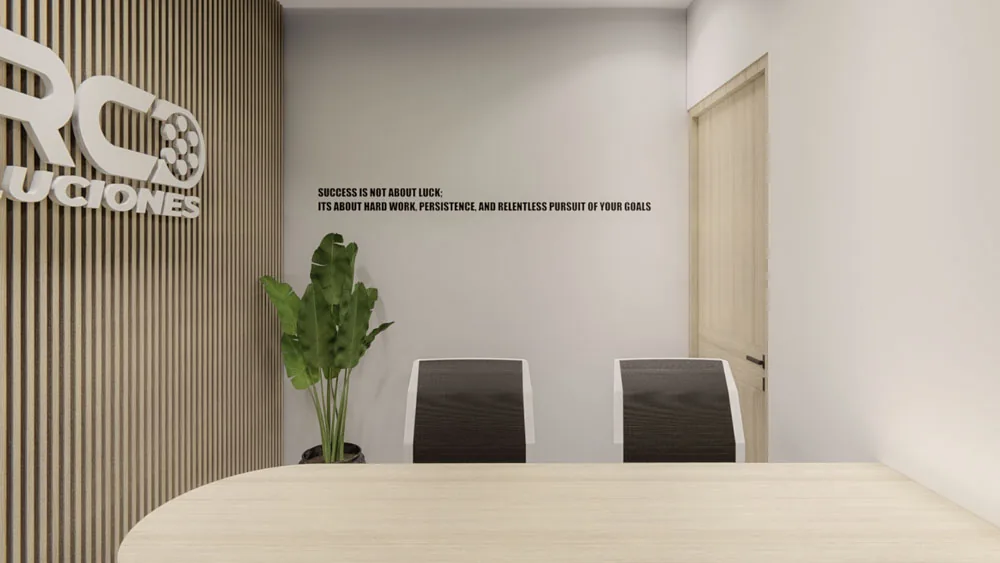Remodelación de sala de reunión privada para TRC Soluciones en Monterrey